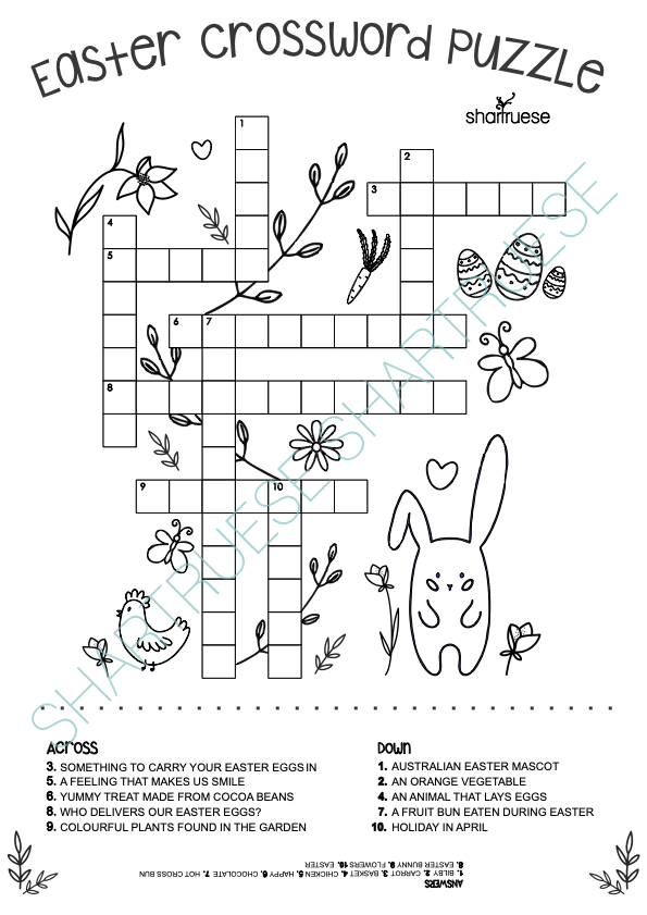 Easter Printable Worksheets Bundle - ShartrueseEaster Activity Worksheets