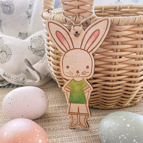 Fancy Dress Bunny Tags - ShartrueseEaster Keepsake