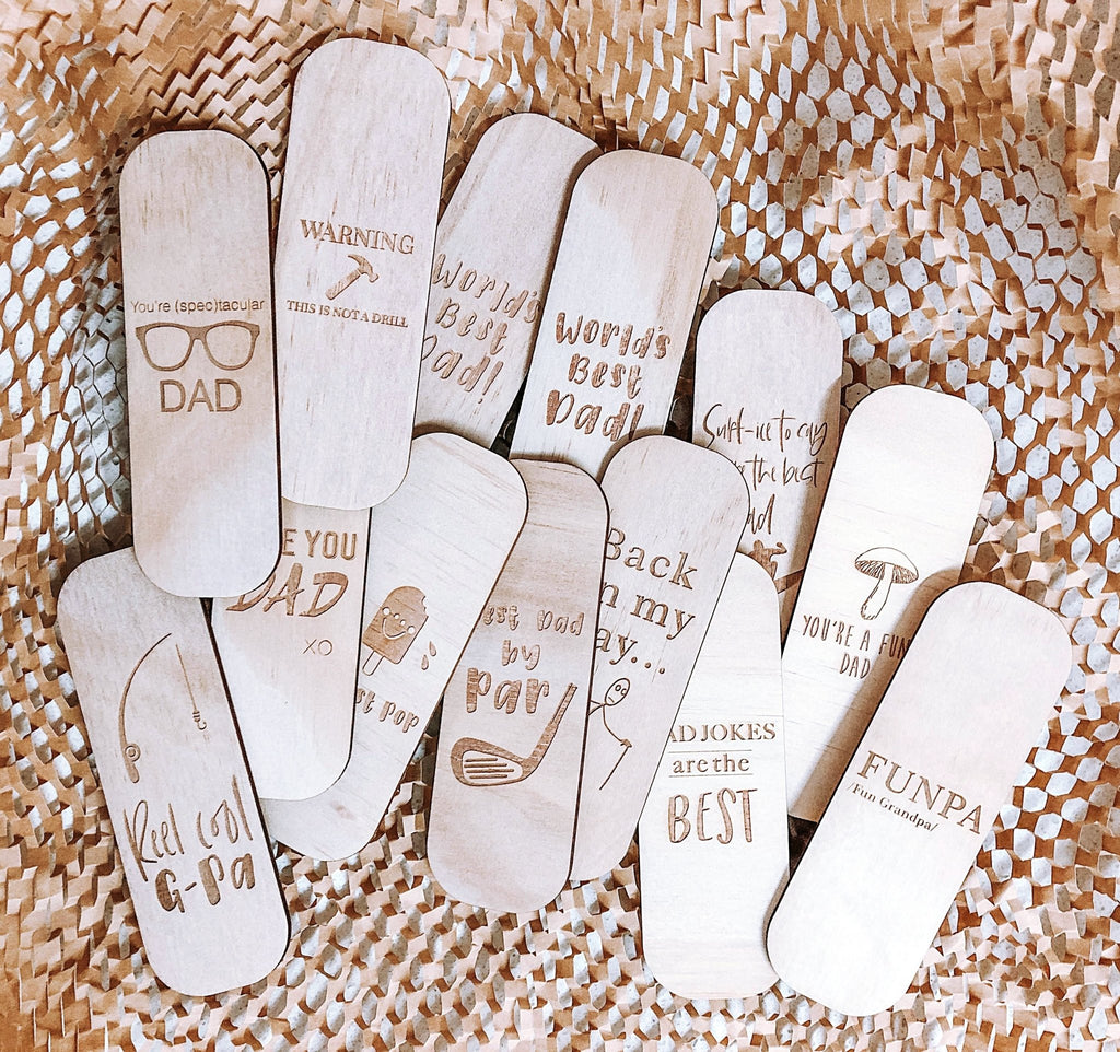 Father's Day Bookmarks Affordable Gifts Book Lovers Grandad – Shartruese