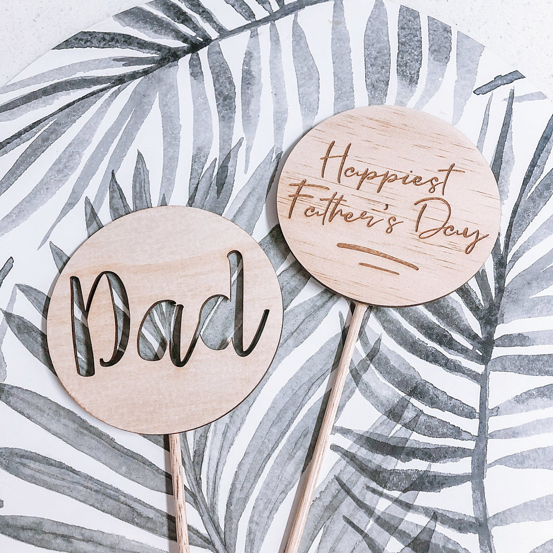 Father's Day Cake Toppers - Shartruese