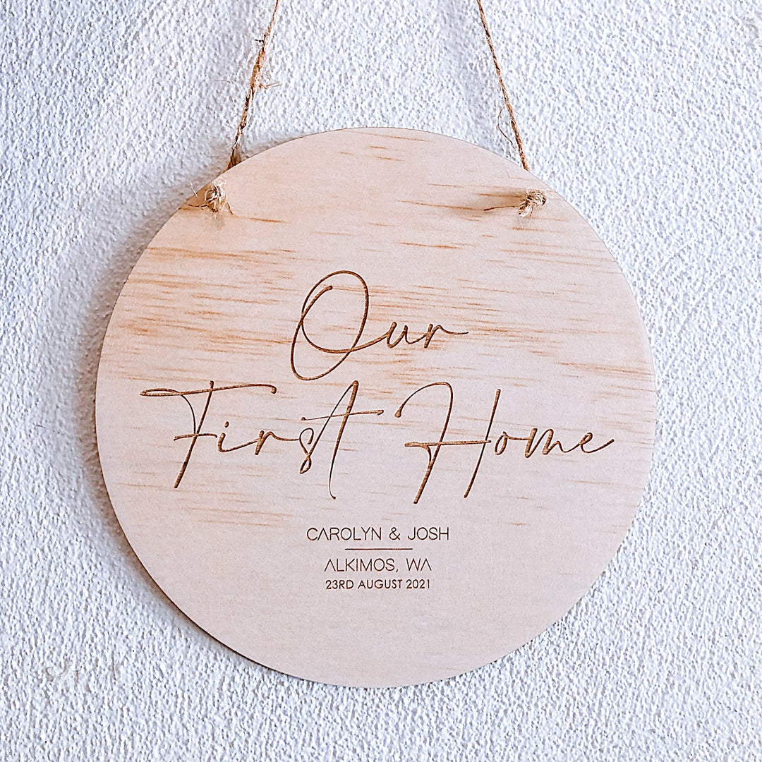 First Home Buyer Plaque - Shartruese