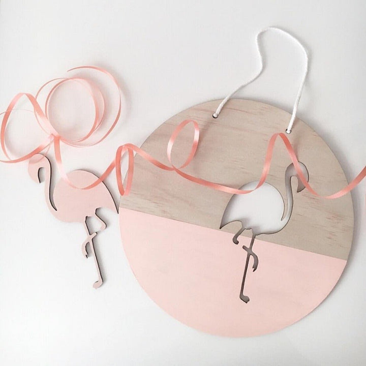 Flamingo Wall Plaque - Shartruese