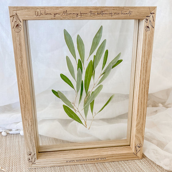 Framed Flower Press - Shartruese