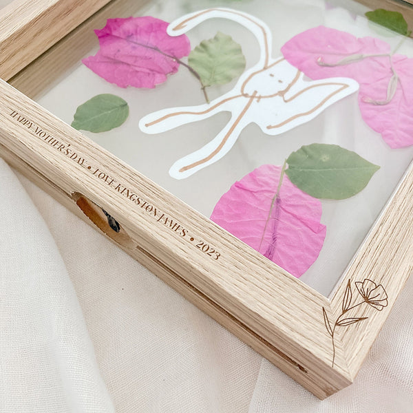 Framed Flower Press - Shartruese