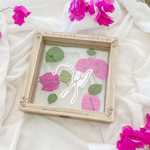 Framed Flower Press - Shartruese