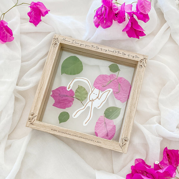 Framed Flower Press - Shartruese