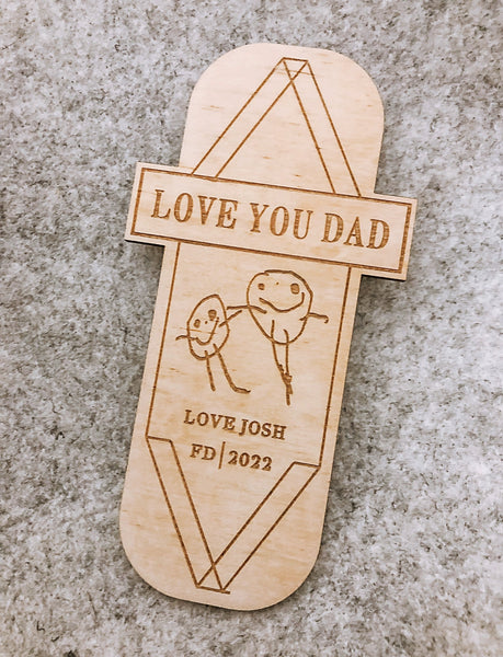 Father's Day Bookmark Affordable Gifts DAD Grandad Australian Handmade Unique Personalised Keepsakes Hard to find Gifts