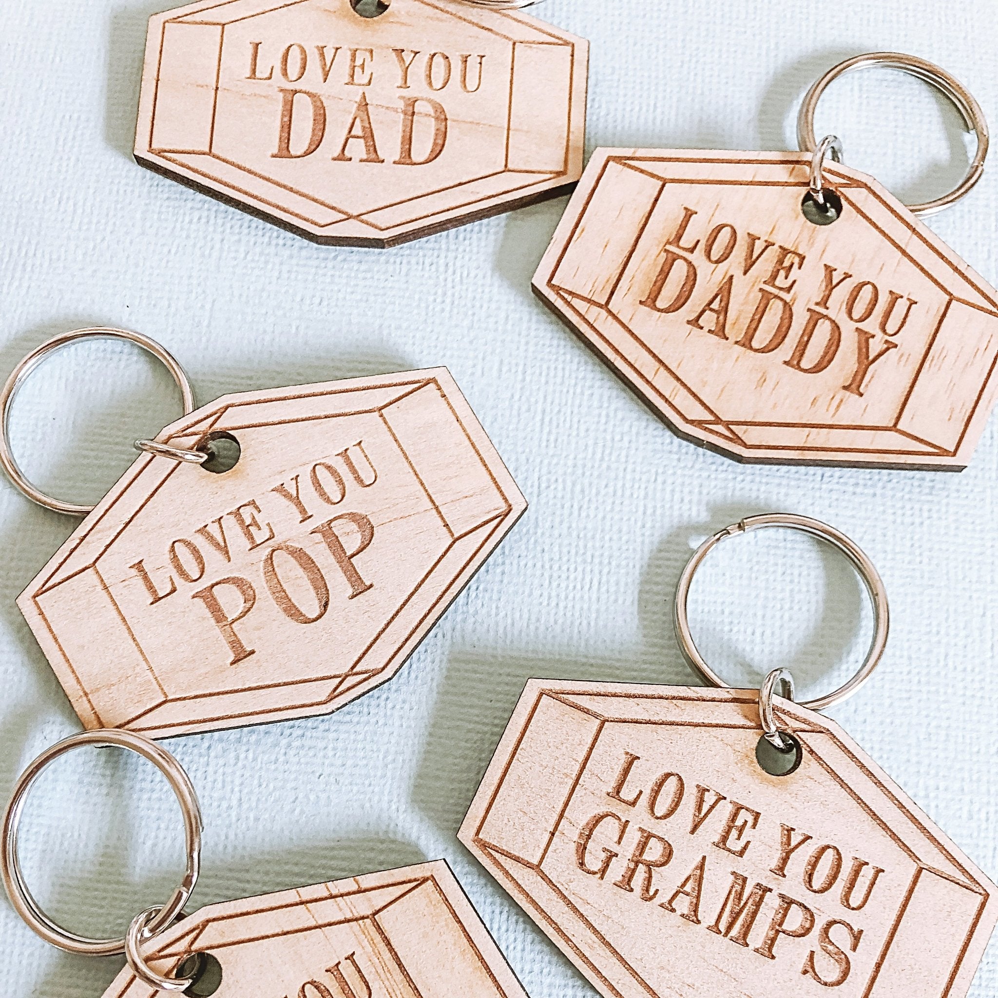 Father's Day Keychain Key Chain Affordable Gifts DAD Grandad Australian Handmade  Personalised Keepsakes Hard to find Gifts