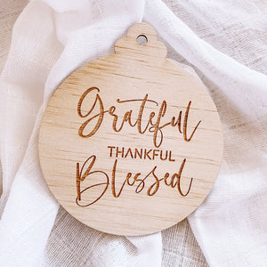Grateful Thankful Blessed Series - Shartruese