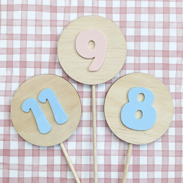 Groovy Number Cake Topper - ShartrueseCake Topper