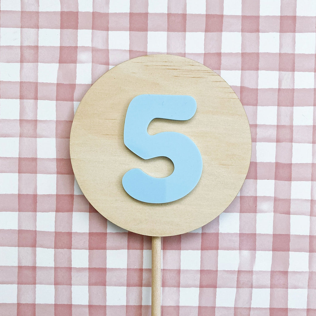 Groovy Number Cake Topper - ShartrueseCake Topper