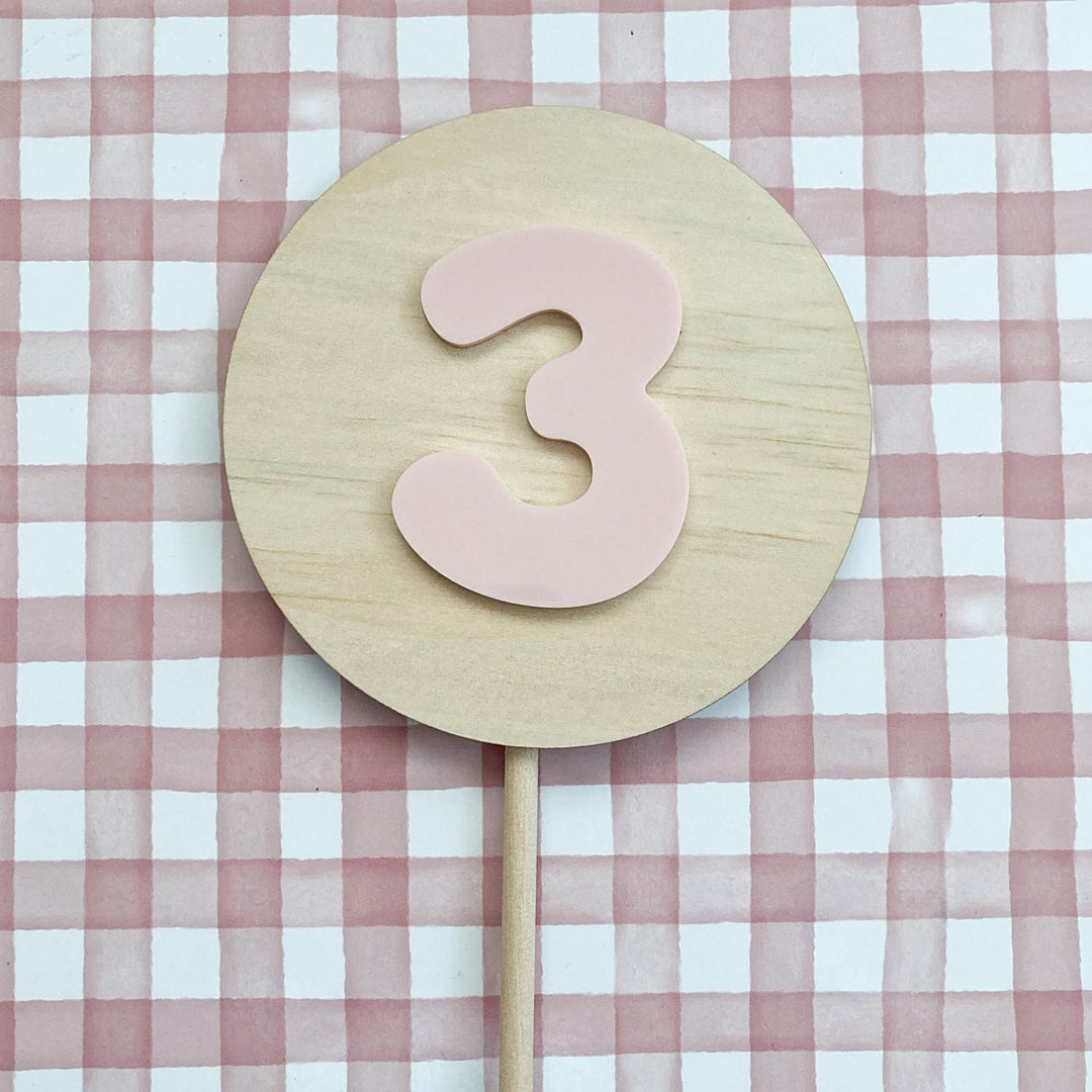 Groovy Number Cake Topper - ShartrueseCake Topper