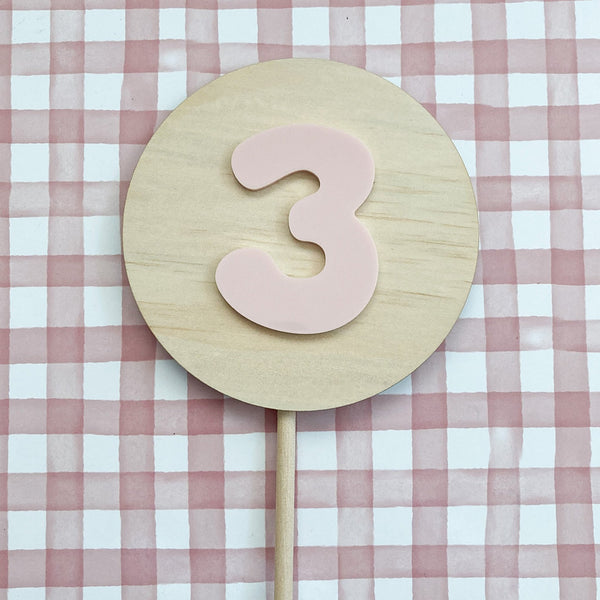 Groovy Number Cake Topper - ShartrueseCake Topper