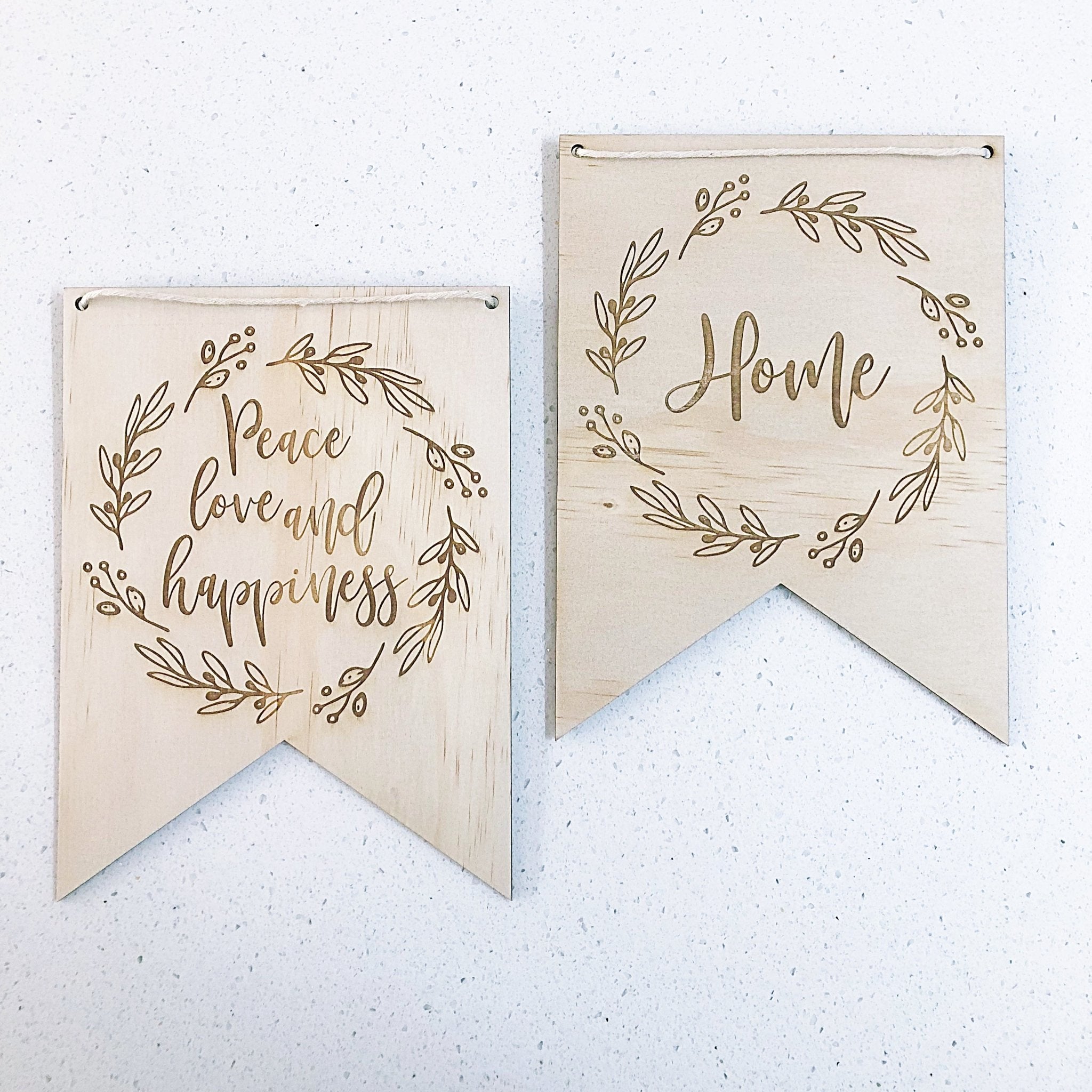 Home & Peace Flags - Shartruese
