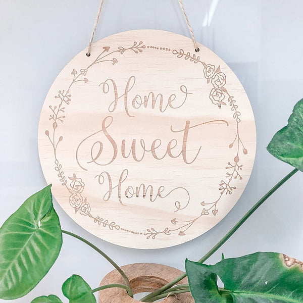 Home Sweet Home Plaque - Shartruese