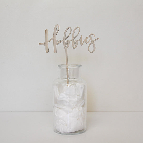 Hubbies Cake Topper - Shartruese