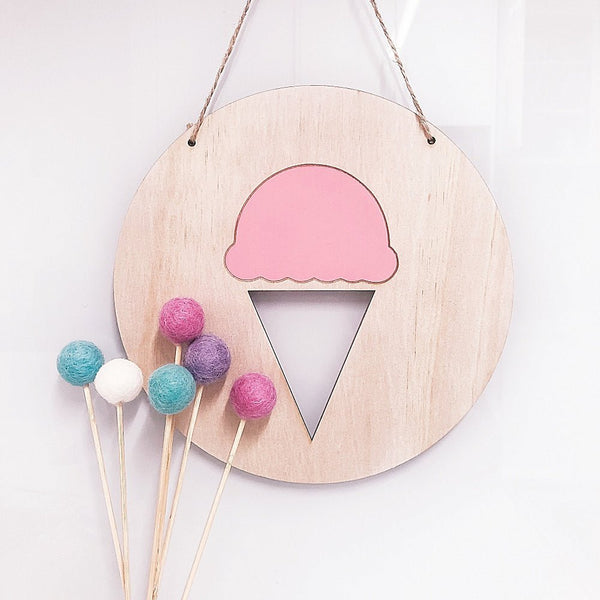 Ice Cream Wall Plaque - Shartruese