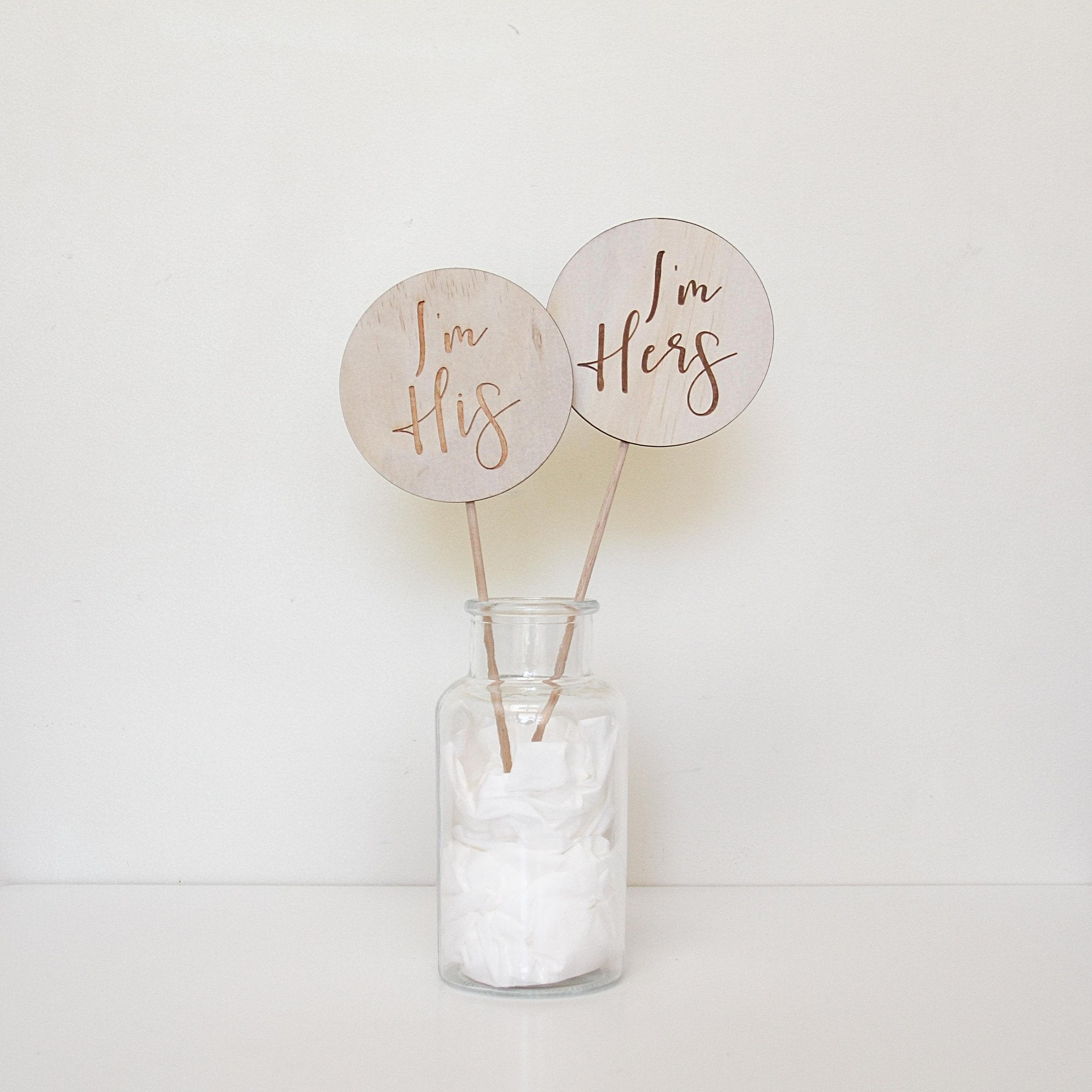 I'm His/Hers Cake Topper - Shartruese