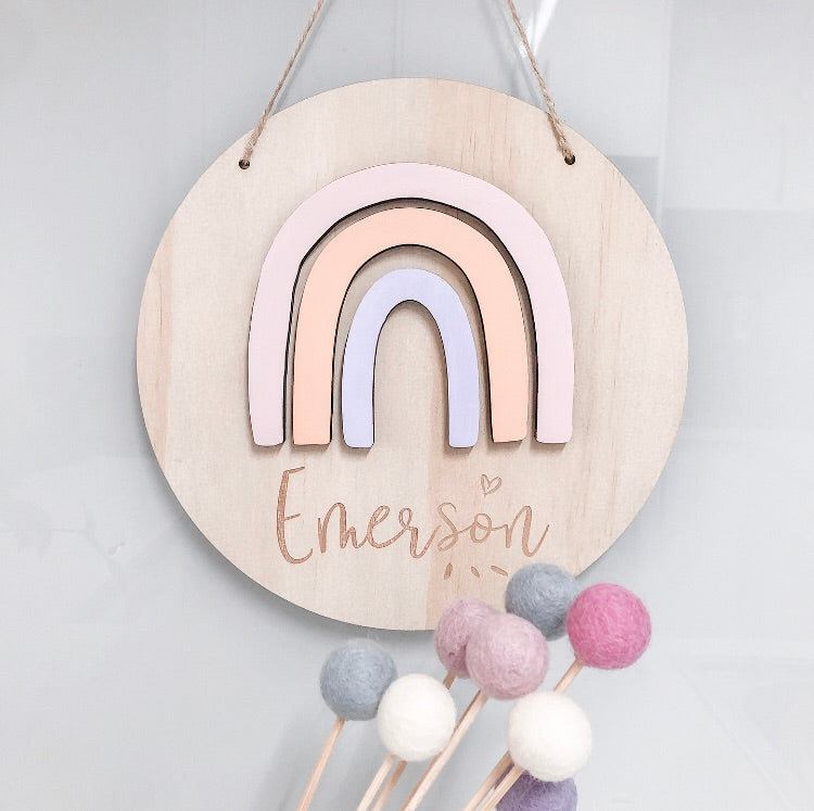 3D Rainbow Plaque - Shartruese