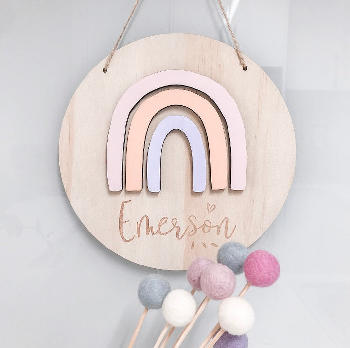 3D Rainbow Plaque - Shartruese