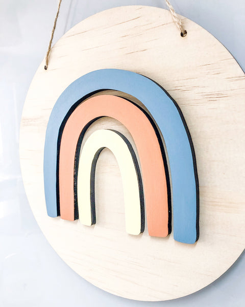 3D Rainbow Plaque - Shartruese