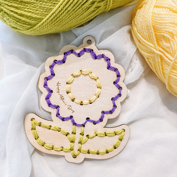 Kids DIY Embroidery Flower - Shartruese