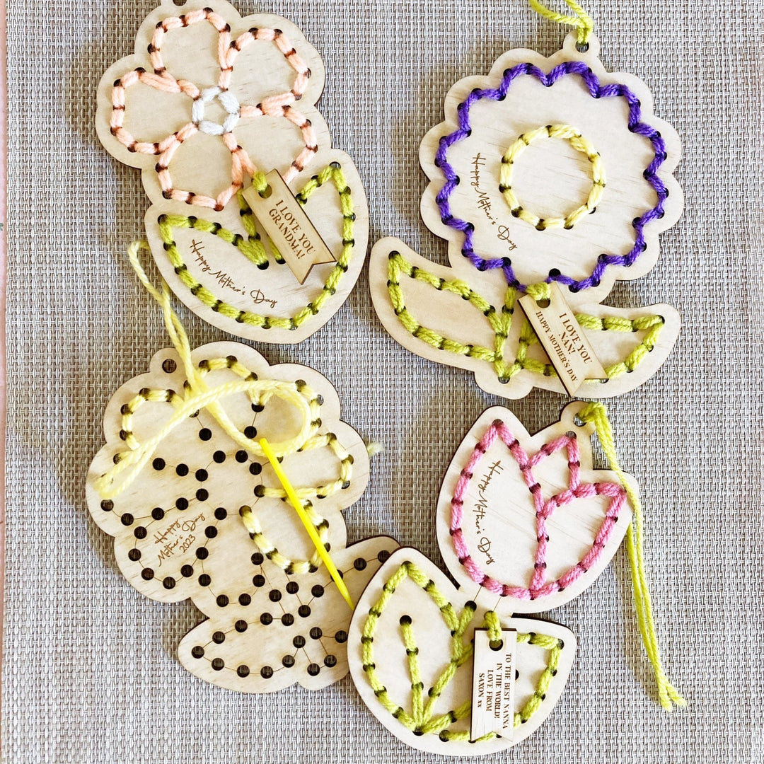 Kids DIY Embroidery Flower - Shartruese