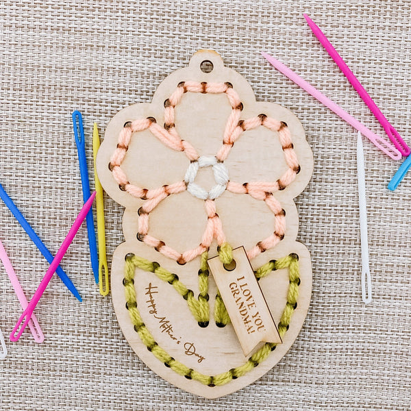 Kids DIY Embroidery Flower - Shartruese