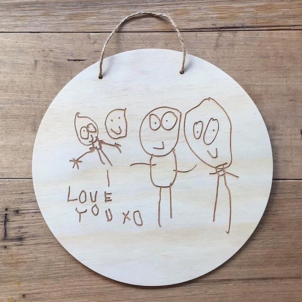 Kid's Sketch Plaque - Shartruese