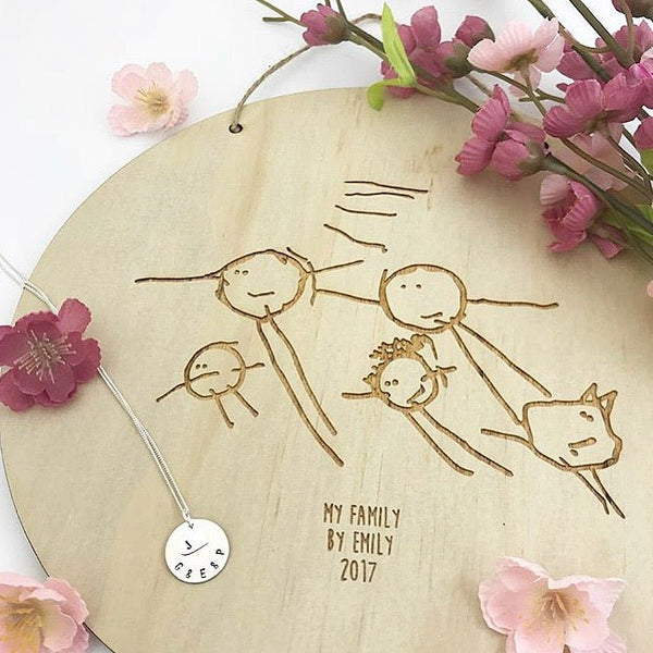 Kid's Sketch Plaque - Shartruese