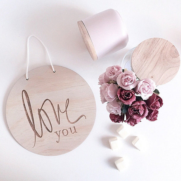 Love You Wall Plaque - Shartruese