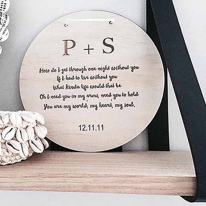 Lyrics Wall Plaque - Shartruese