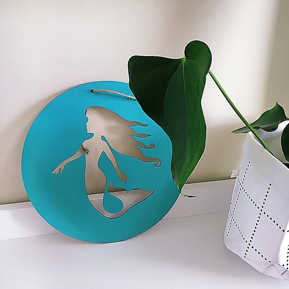 Mermaid Wall Plaque - Shartruese