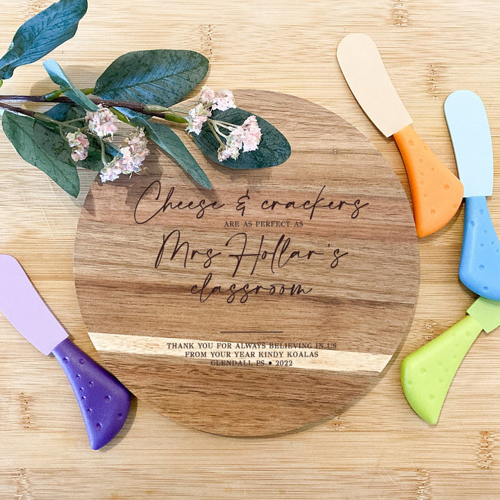 Mini Cheese Board &amp; Knife Set - Shartruese