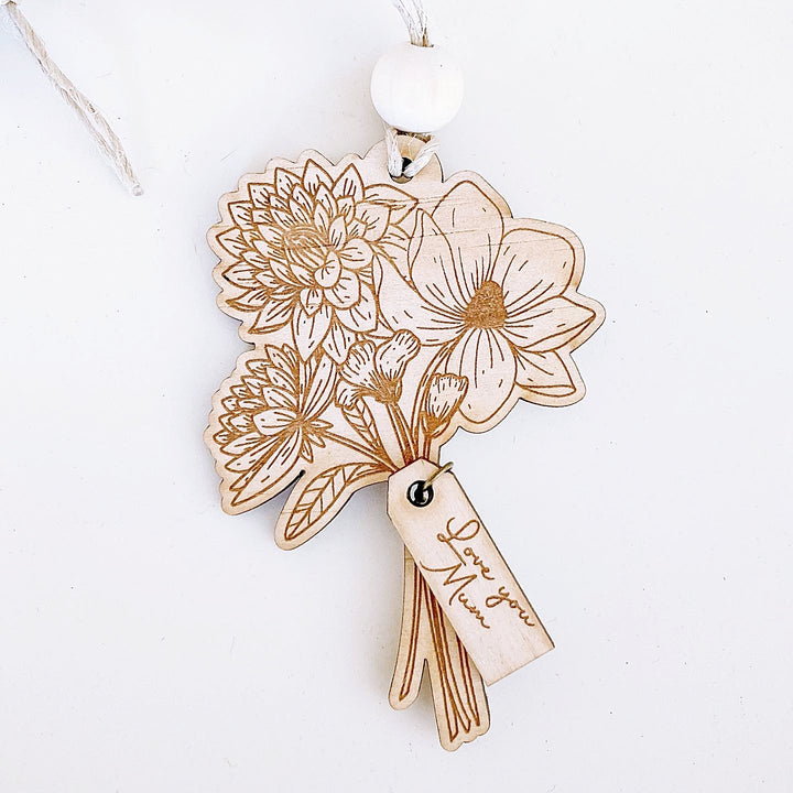 Mini Floral Bunch Magnet - Shartruese