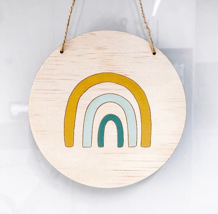 Mini Rainbow Wall Plaque - Shartruese