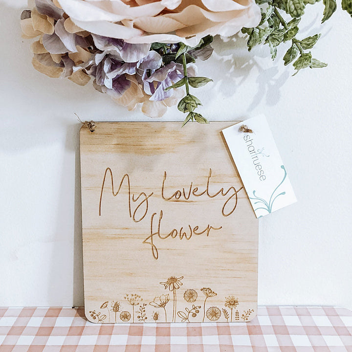 Mini Wildflower Plaque - Shartruese