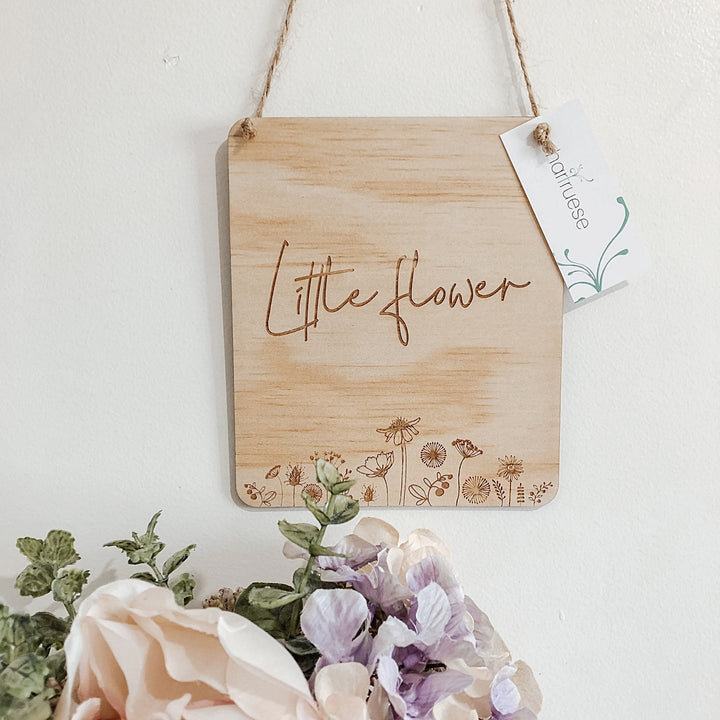 Mini Wildflower Plaque - Shartruese