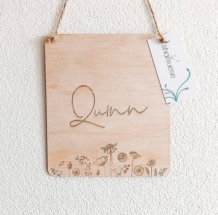 Mini Wildflower Plaque - Shartruese
