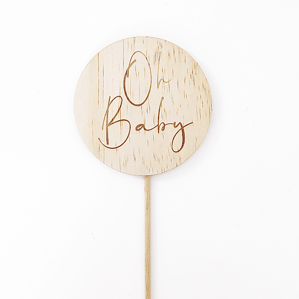 Modern Font Cake Topper Collection - Shartruese
