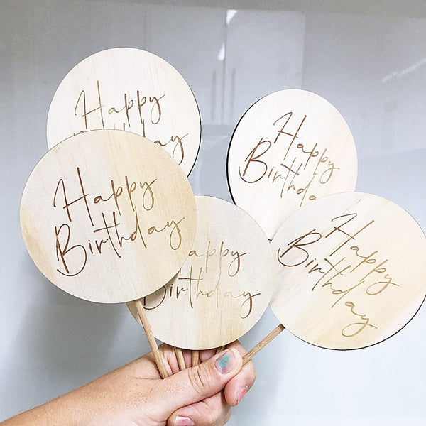 Modern Font Cake Topper Collection - Shartruese