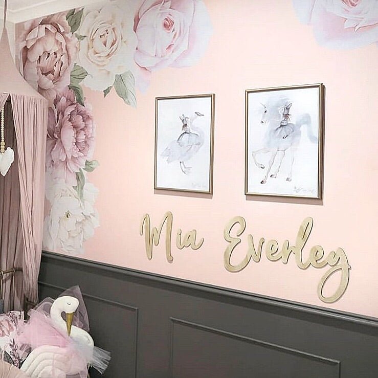 Name/Custom Wall Script - Shartruese