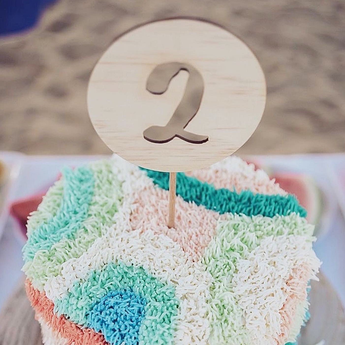 Number Cake Toppers - Shartruese