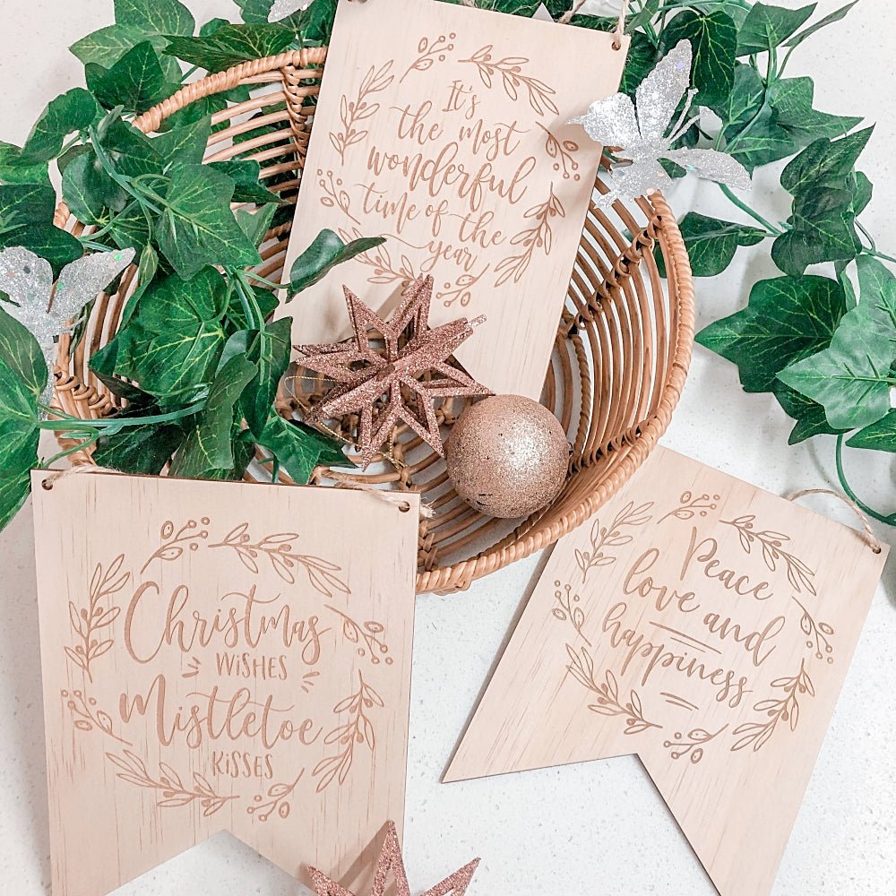 Peace Love and Happiness Christmas Collection - ShartrueseHome Decor