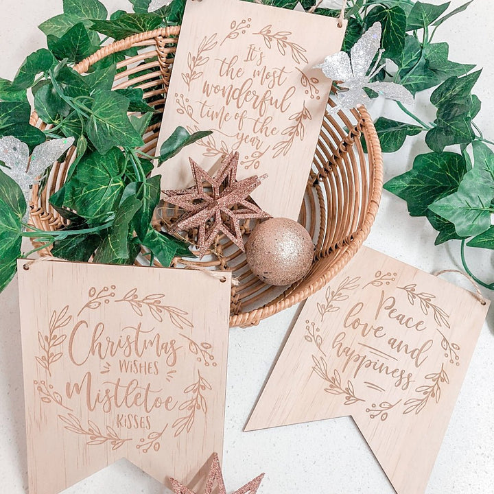 Peace Love and Happiness Christmas Collection - ShartrueseHome Decor