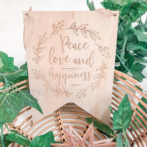 Peace Love and Happiness Christmas Collection - ShartrueseHome Decor