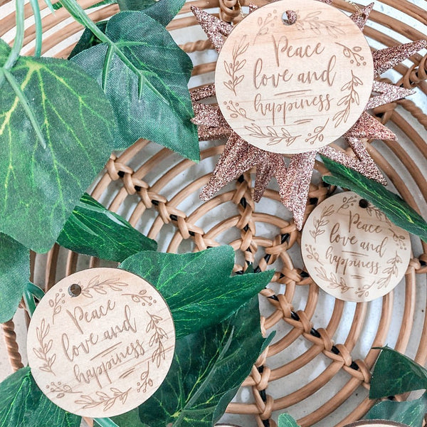 Peace Love and Happiness Christmas Collection - ShartrueseHome Decor
