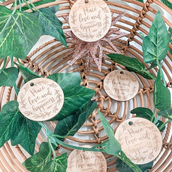 Peace Love and Happiness Christmas Collection - ShartrueseHome Decor