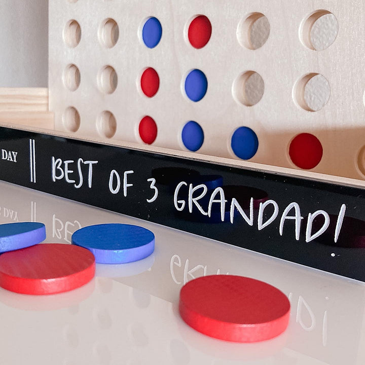 Personalised 4 In A Row Board Game Perfect For Father&