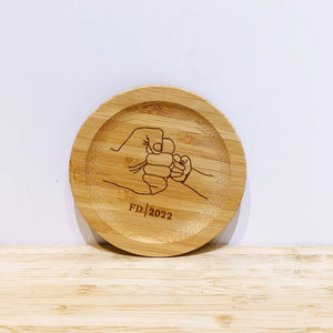 Personalised Bamboo Coaster/Lid - Shartruese